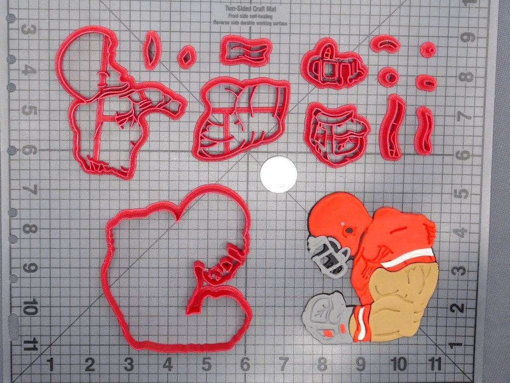 Football Player 266-D583 Cookie Cutter Set