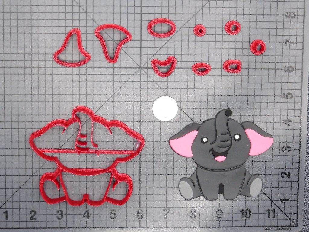Happy Elephant Body 266-D568 Cookie Cutter Set