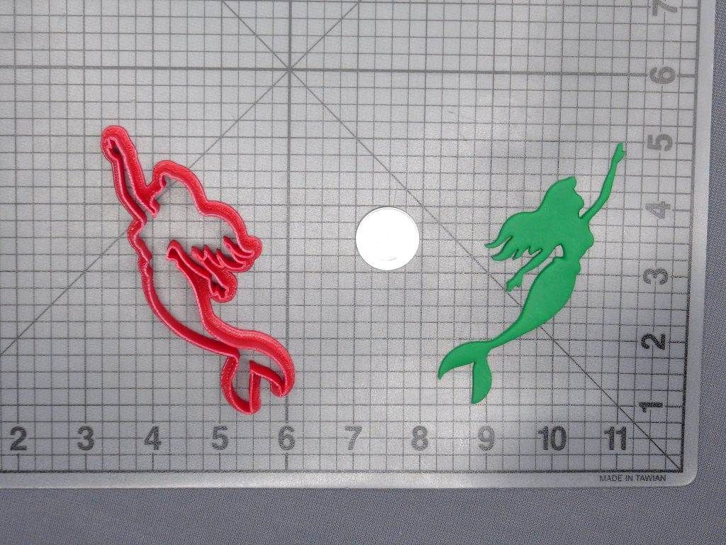 Little Mermaid - Ariel Body 266-D698 Cookie Cutter Silhouette
