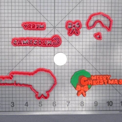 Merry Christmas 266-E257 Cookie Cutter Set