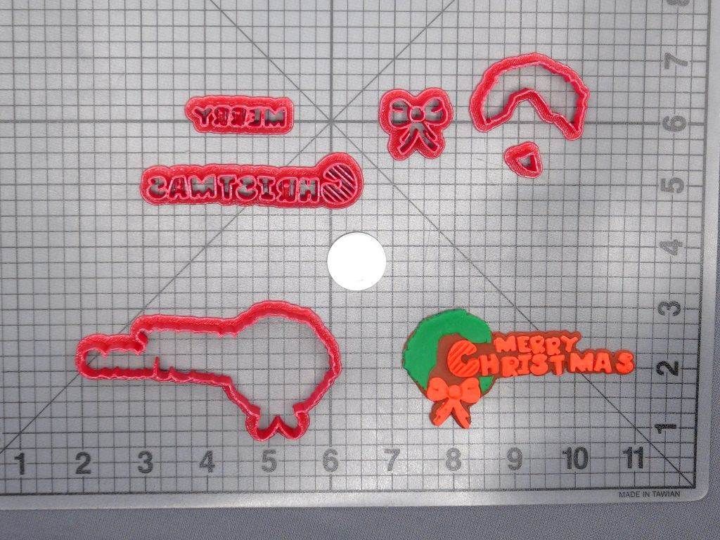 Merry Christmas 266-E257 Cookie Cutter Set