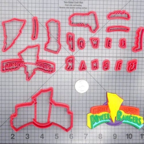 Mighty Morphin Power Rangers Logo 266-D742 Cookie Cutter Set