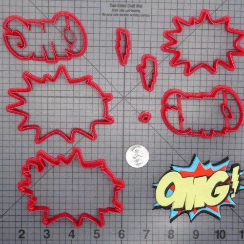 OMG Pow Sign 266-D427 Cookie Cutter Set