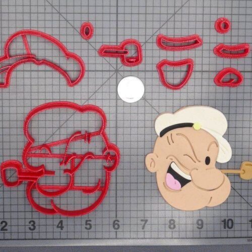 Popeye Head 266-D929 Cookie Cutter Set