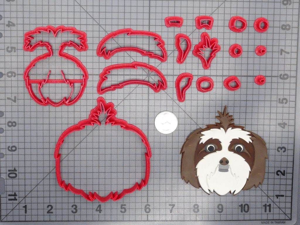 Shih Tzu Dog Head 266-D582 Cookie Cutter Set