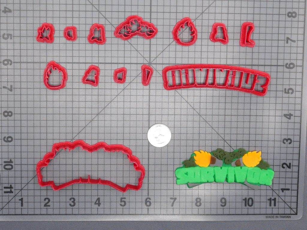 Survivor Logo 266-D822 Cookie Cutter Set