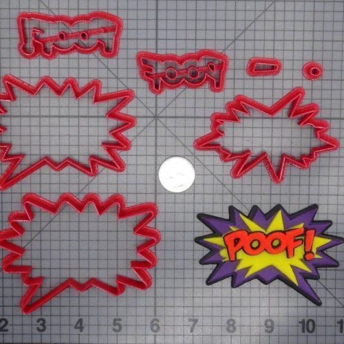 Comic Book Action Bubble - POOF 266-D676 Cookie Cutter Set