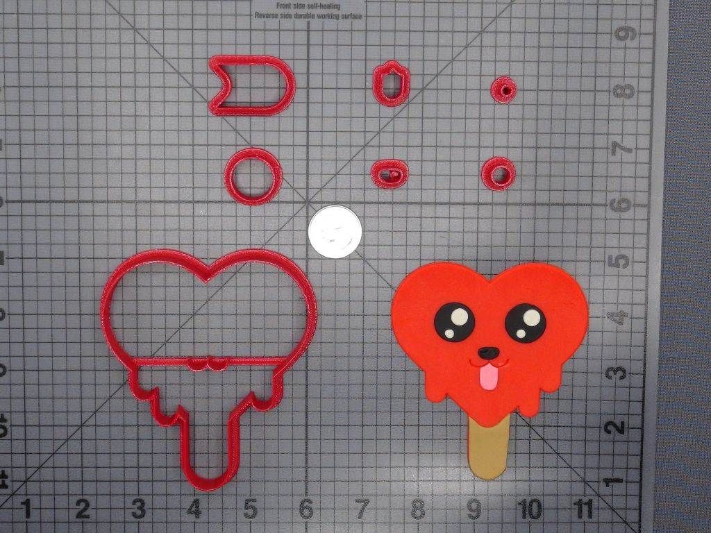 Heart Puppy Popsicle 266-E602 Cookie Cutter Set