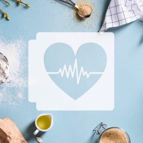Heartbeat Heart 783-C508 Stencil