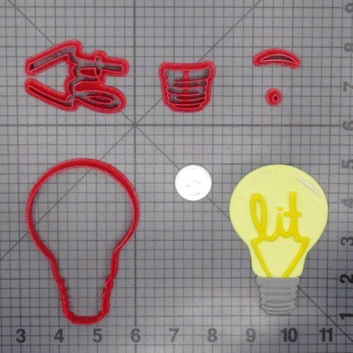 Light Bulb Lit 266-D685 Cookie Cutter Set