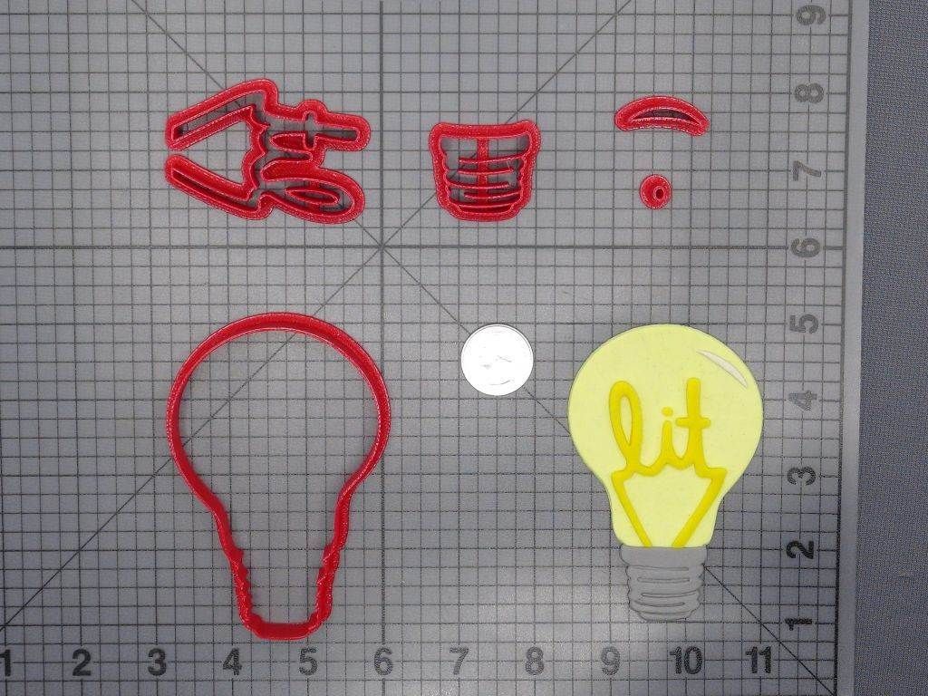Light Bulb Lit 266-D685 Cookie Cutter Set
