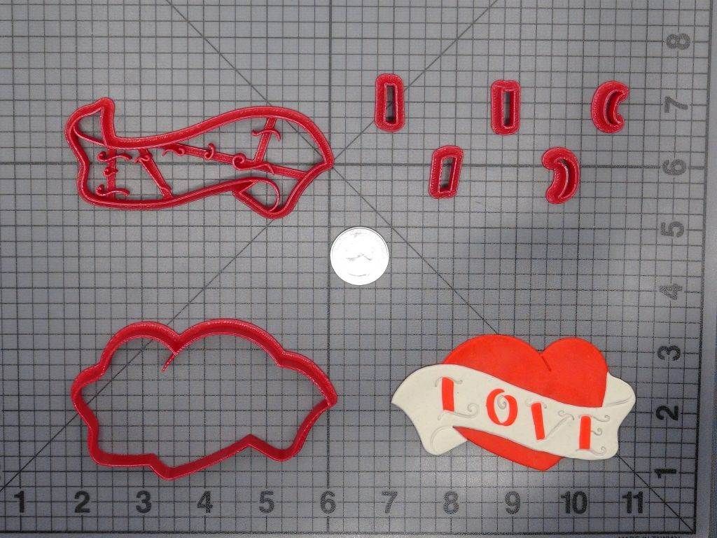 Love Heart 266-E586 Cookie Cutter Set
