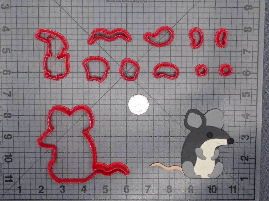 Mouse 266-D642 Cookie Cutter Set