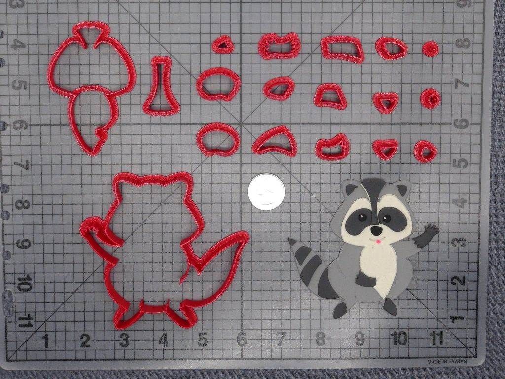 Raccoon Body 266-D330 Cookie Cutter Set