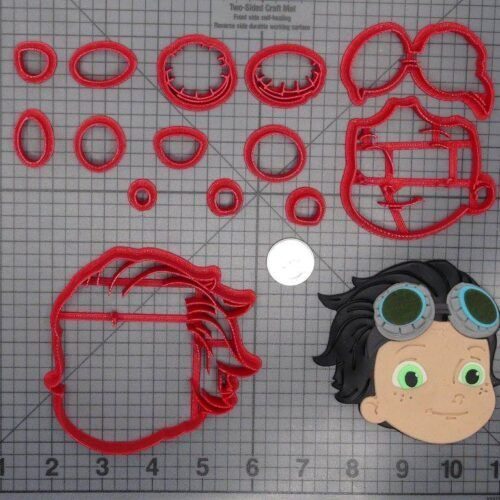 Rusty Rivets Head 266-D722 Cookie Cutter Set