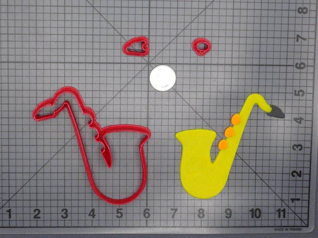 Saxophone 266-D644 Cookie Cutter Set