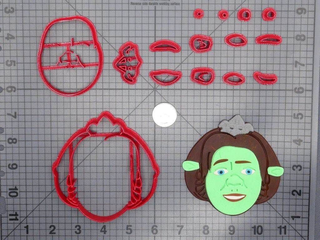 Shrek - Princess Fiona Ogre Head 266-D577 Cookie Cutter Set