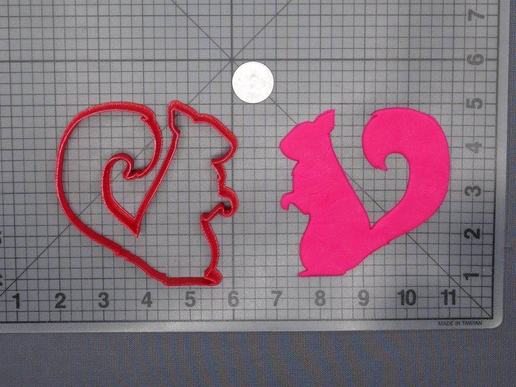 Squirrel Body 266-D700 Cookie Cutter Silhouette