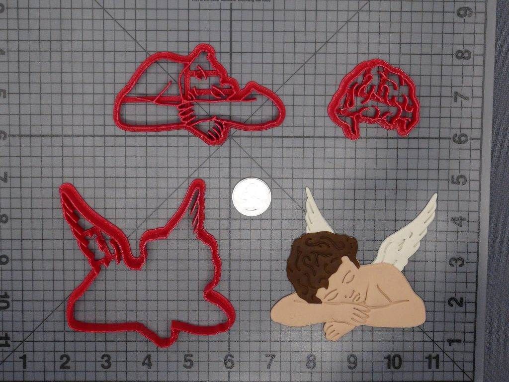 Angel Sleeping 266-D687 Cookie Cutter Set