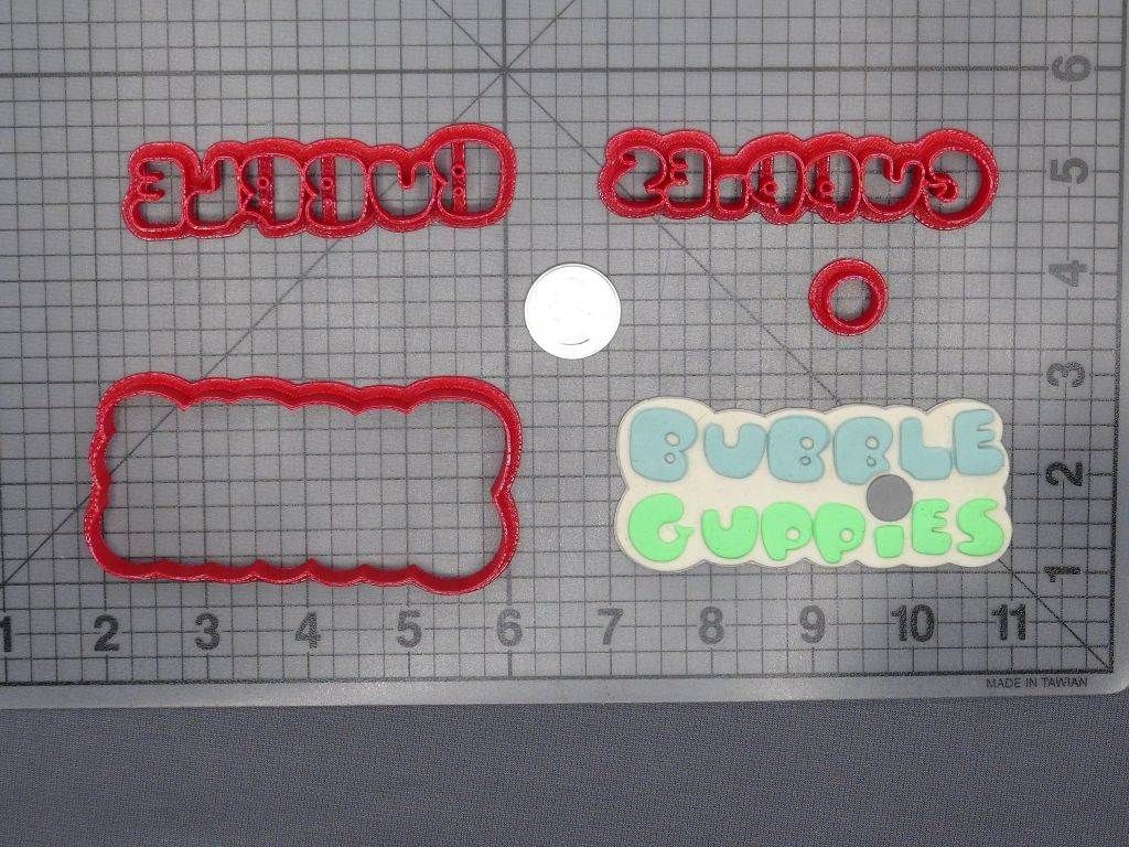 Bubble Guppies Logo 266-E632 Cookie Cutter Set