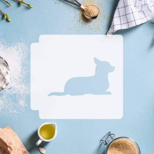 Chihuahua Laying 783-C611 Stencil Silhouette