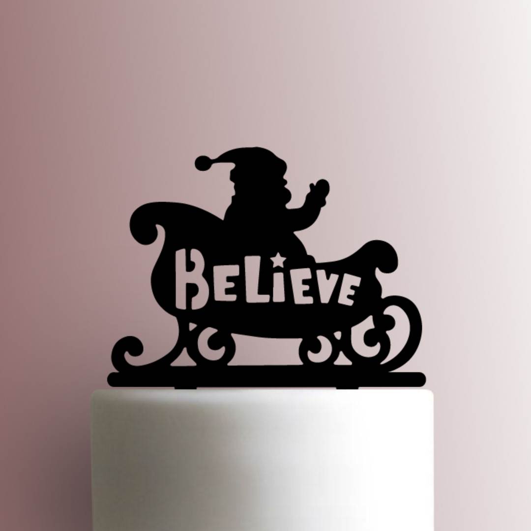 Christmas - Santa on Sleigh 225-A042 Cake Topper