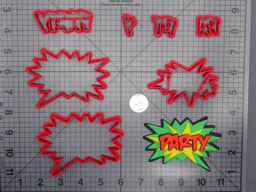 Comic Book Action Bubble - PARTY 266-D814 Cookie Cutter Set