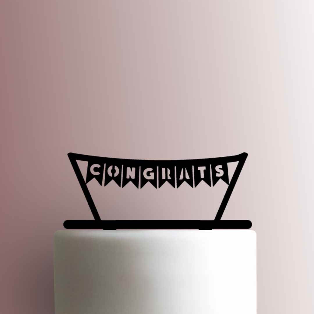 Congrats Banner 225-A238 Cake Topper