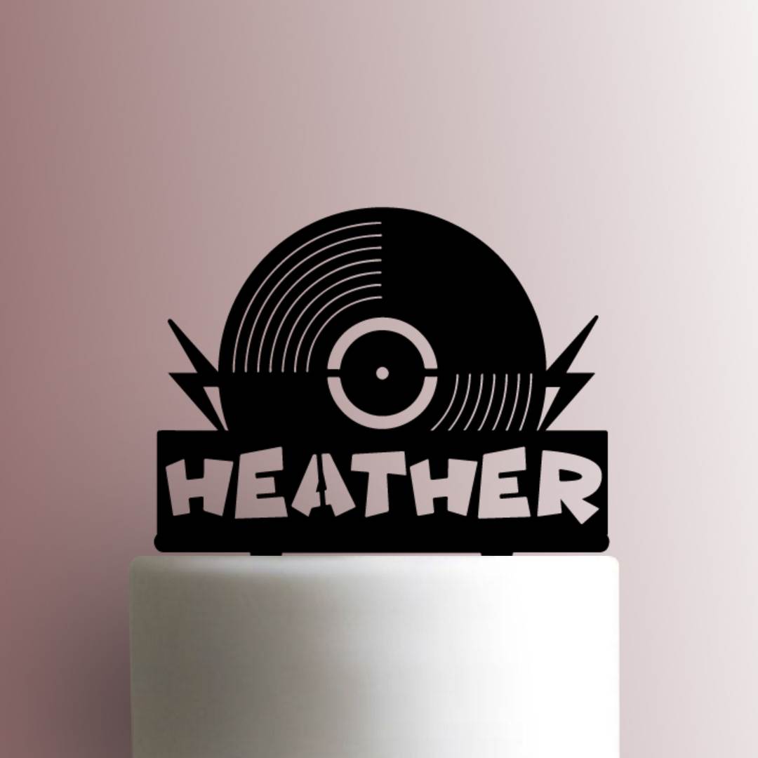 Custom Record 225-A088 Cake Topper