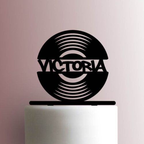 Custom Record Name 225-A091 Cake Topper