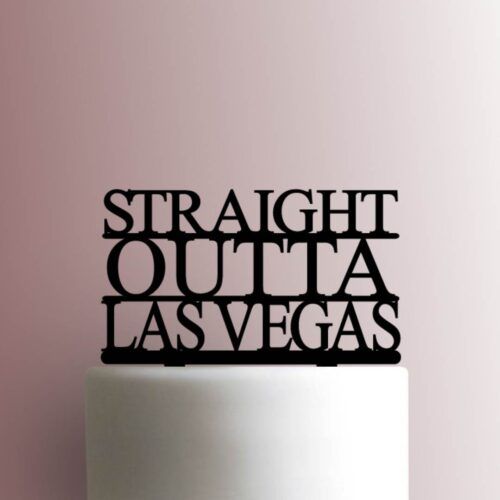 Custom Straight Outta City Name 225-A211 Cake Topper