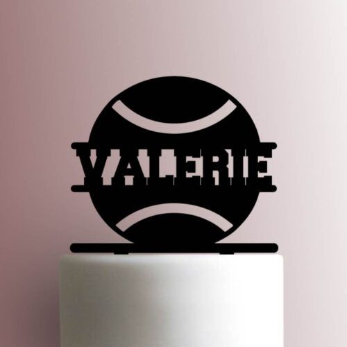 Custom Tennis Ball Name 225-A208 Cake Topper