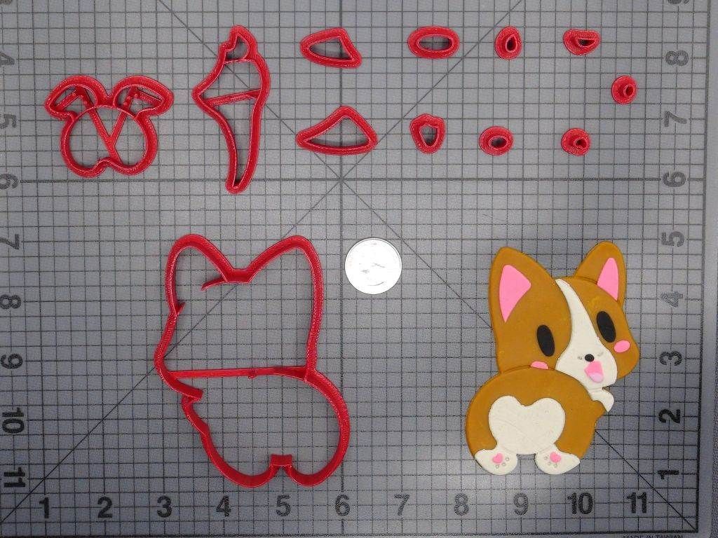 Dog - Corgi Butt 266-D833 Cookie Cutter Set