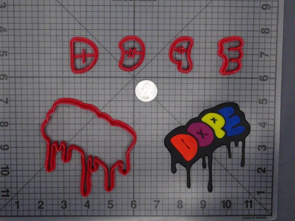 Dope Dripping Word 266-D738 Cookie Cutter Set