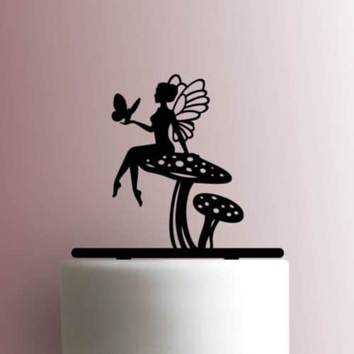 Fairy on Mushroom 225-A178 Cake Topper