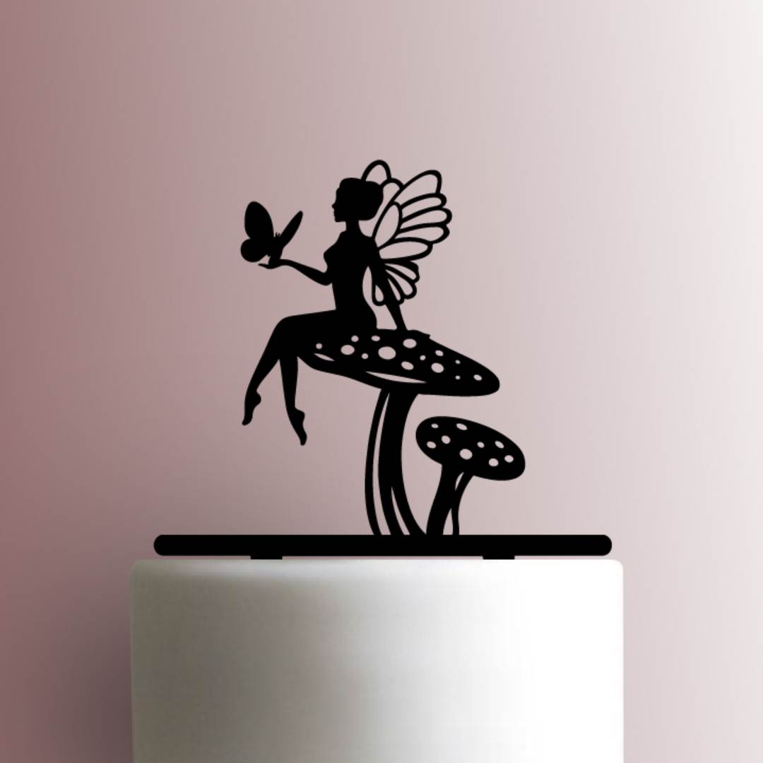 Fairy on Mushroom 225-A178 Cake Topper