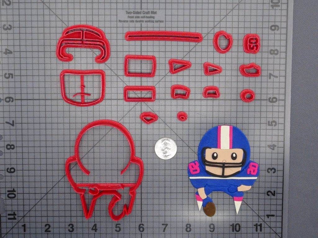 Football Player 266-D718 Cookie Cutter Set