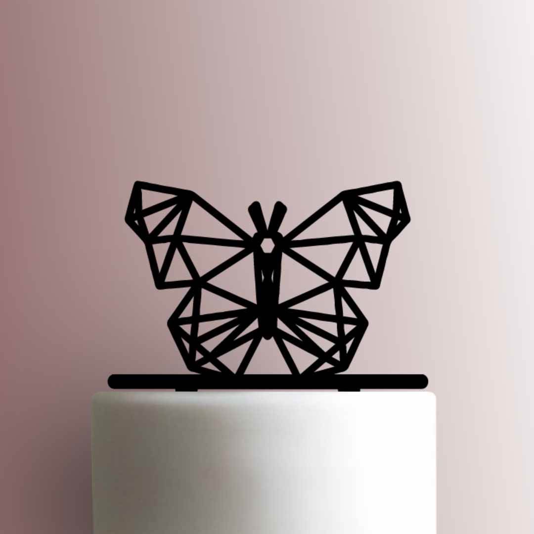 Geometric Butterfly 225-A147 Cake Topper