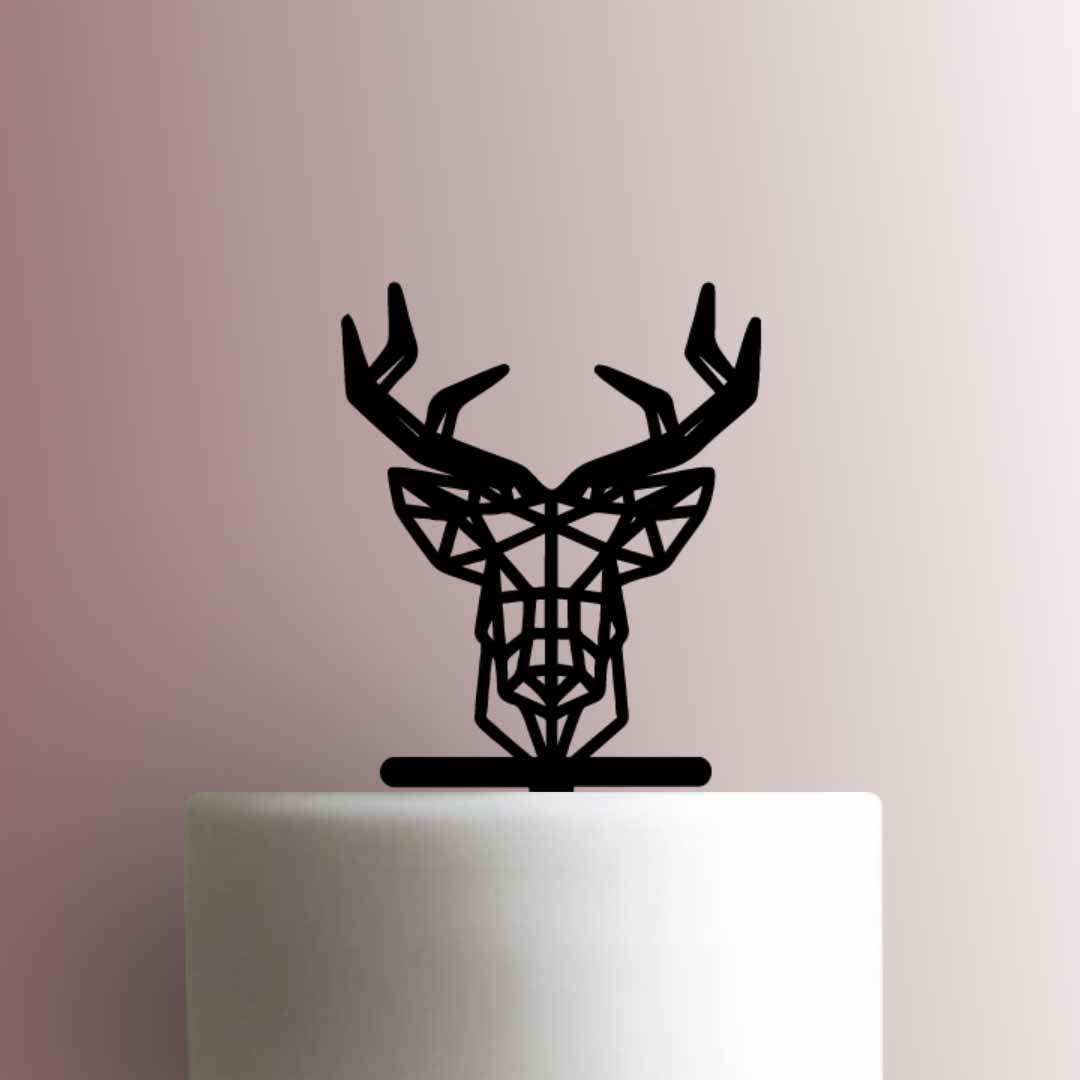 Geometric Deer Head 225-A148 Cake Topper