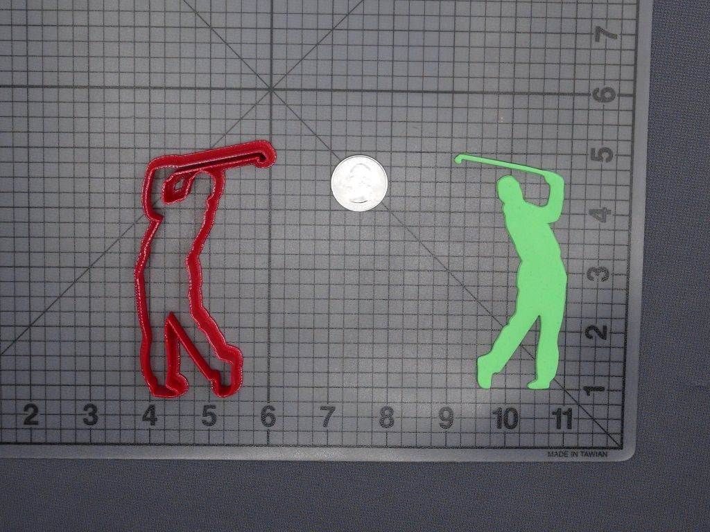 Golf Player Body 266-D768 Cookie Cutter