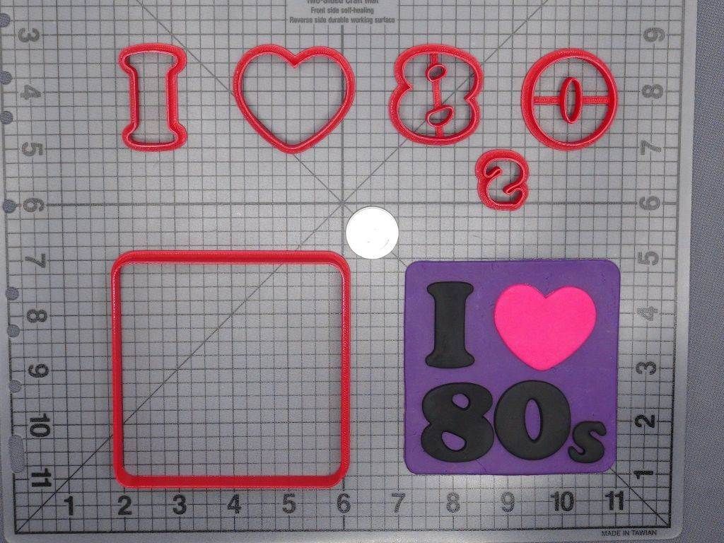 I Love the 80s 266-D740 Cookie Cutter Set