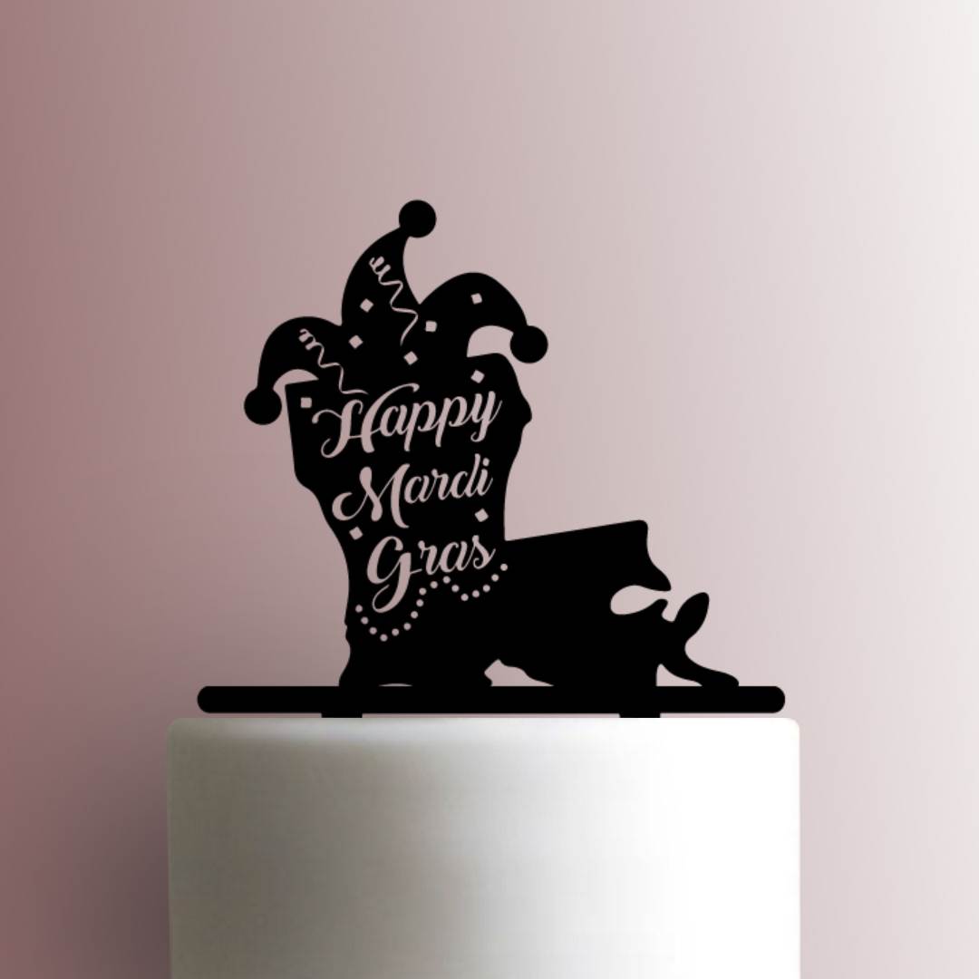 Louisiana Happy Mardi Gras 225-A234 Cake Topper