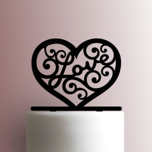 Love Heart 225-A163 Cake Topper