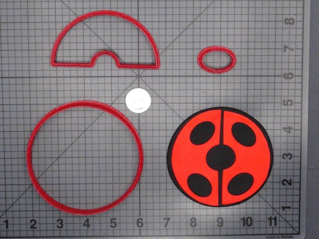 Miraculous - Ladybug Symbol 266-E136 Cookie Cutter Set