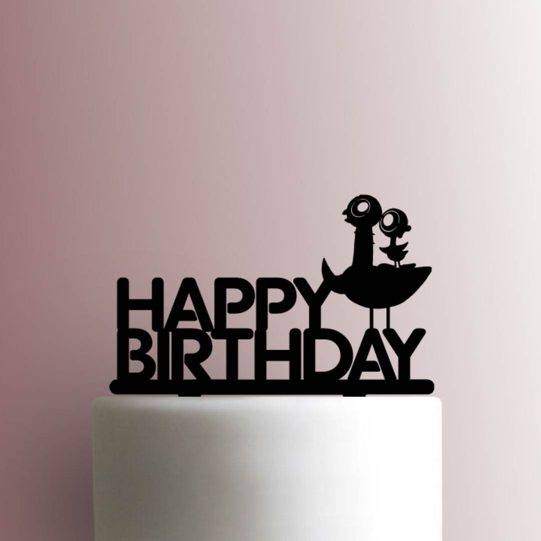 Mo Willems Pigeon Book Series - Pigeon and Duckling Happy Birthday 225-A162 Cake Topper