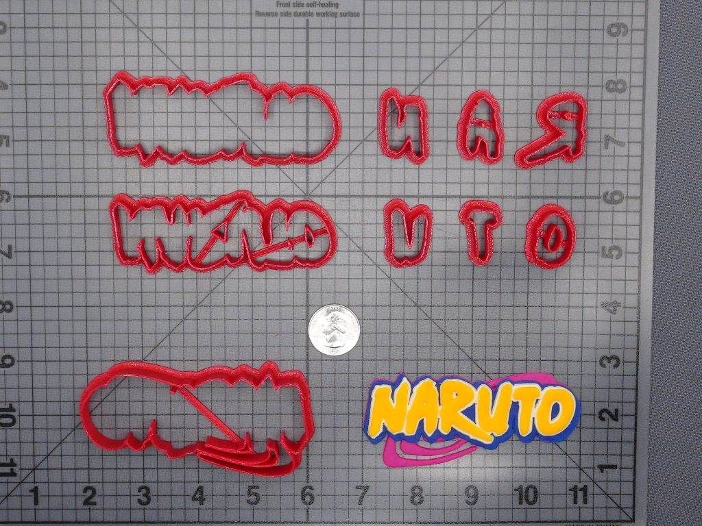 Naruto Logo 266-E220 Cookie Cutter Set