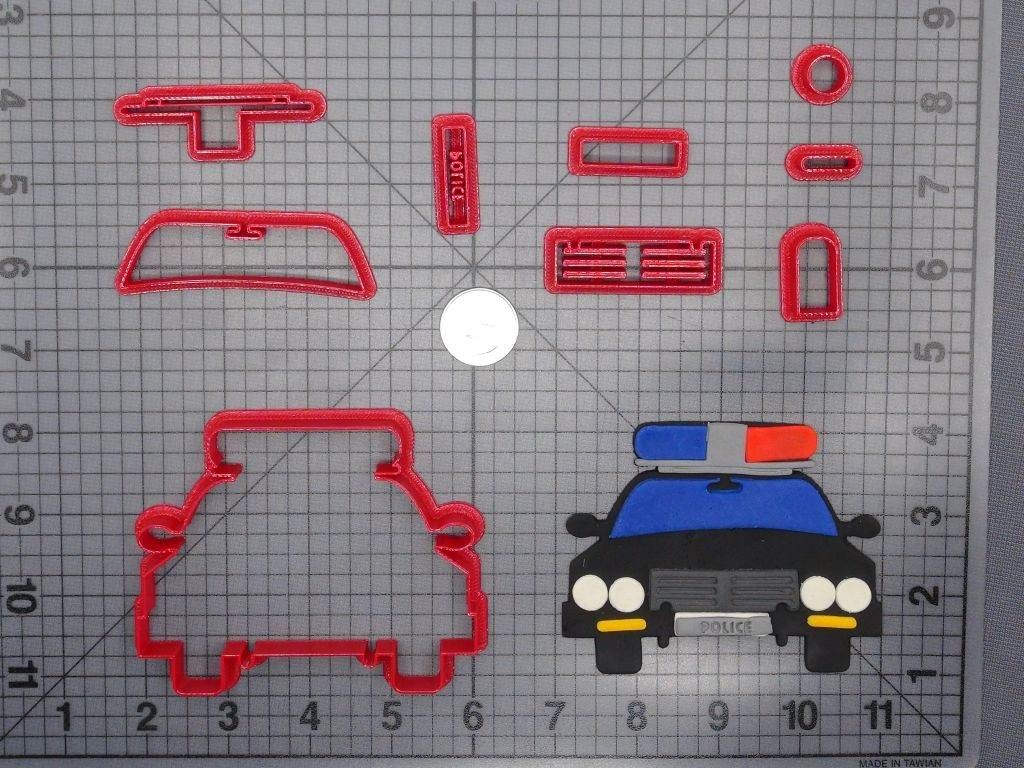 Police Car 266-D777 Cookie Cutter Set