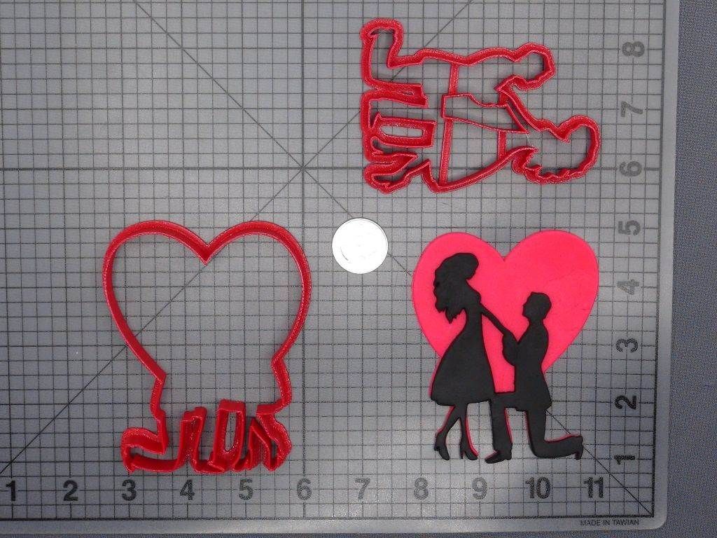 Proposal Heart 266-E621 Cookie Cutter Set