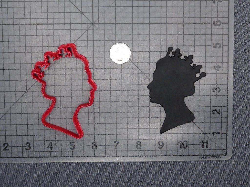 Queen Head 266-D804 Cookie Cutter Silhouette