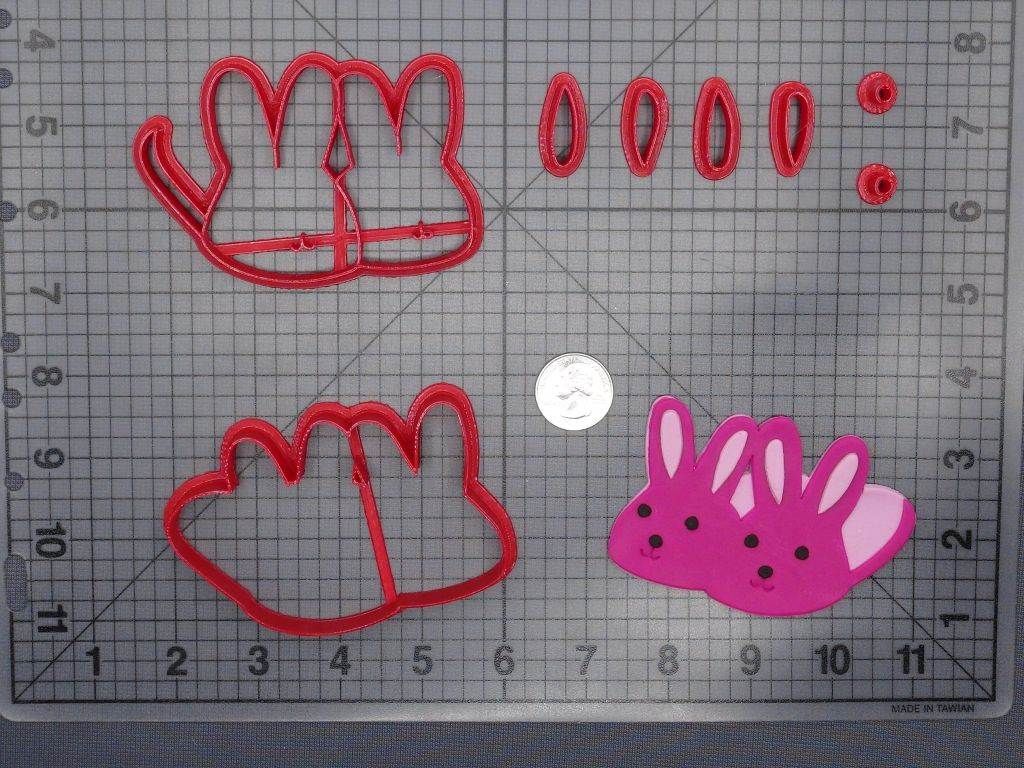 Shoes - Bunny Slippers 266-E734 Cookie Cutter Set